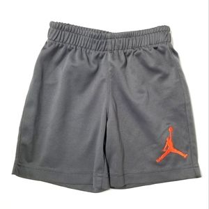 NIKE AIR JORDAN JUMPMAN Gray Elastic Waist Toddler Shorts 3T